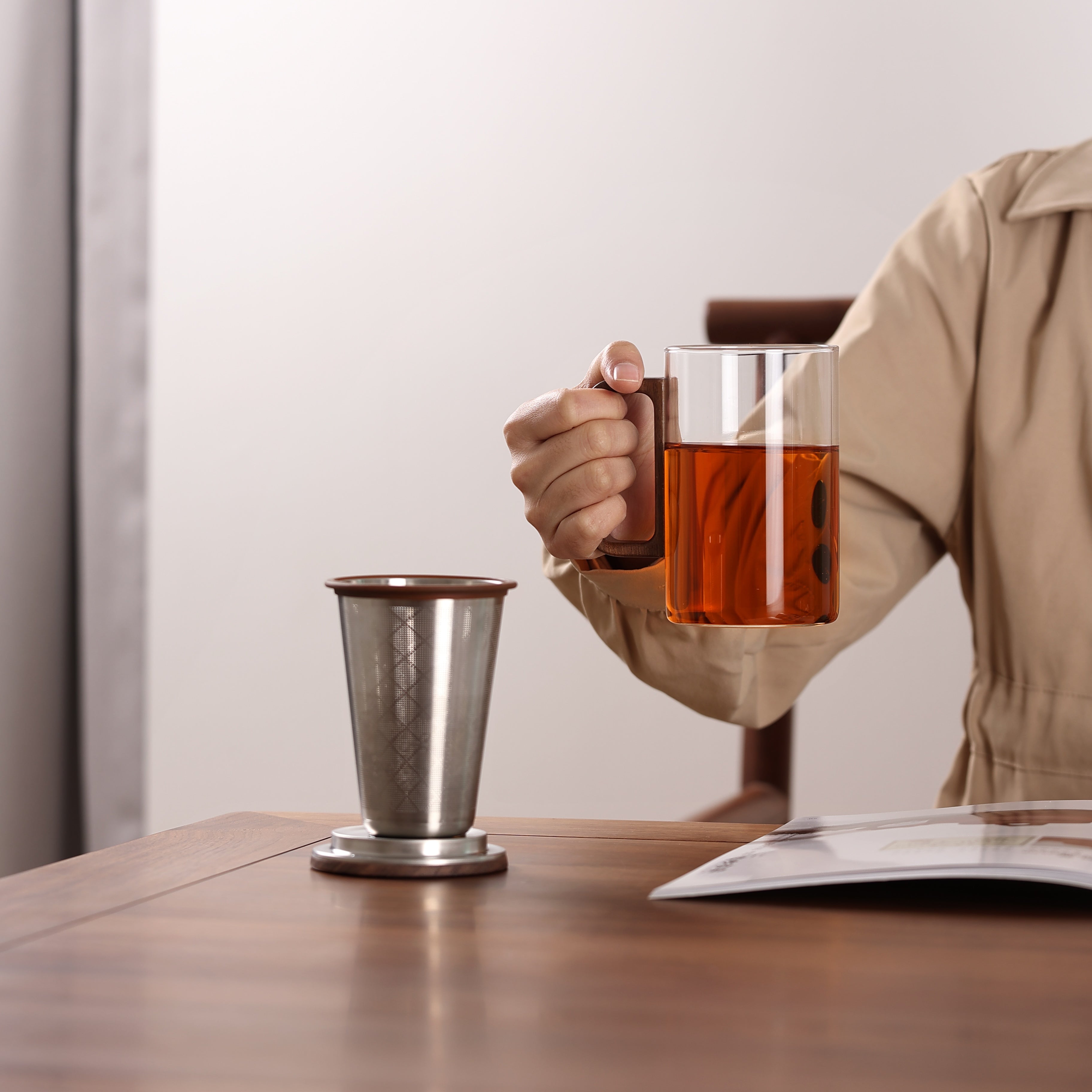 Tasse à thé Octagon Chestnut (500 ml)