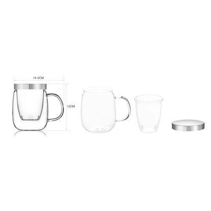 Tisanière Oval - Inox (500 ml) - SAMADOYO