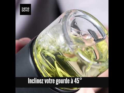 Gourde à Thé Transparente Nomad Black (238 ml)